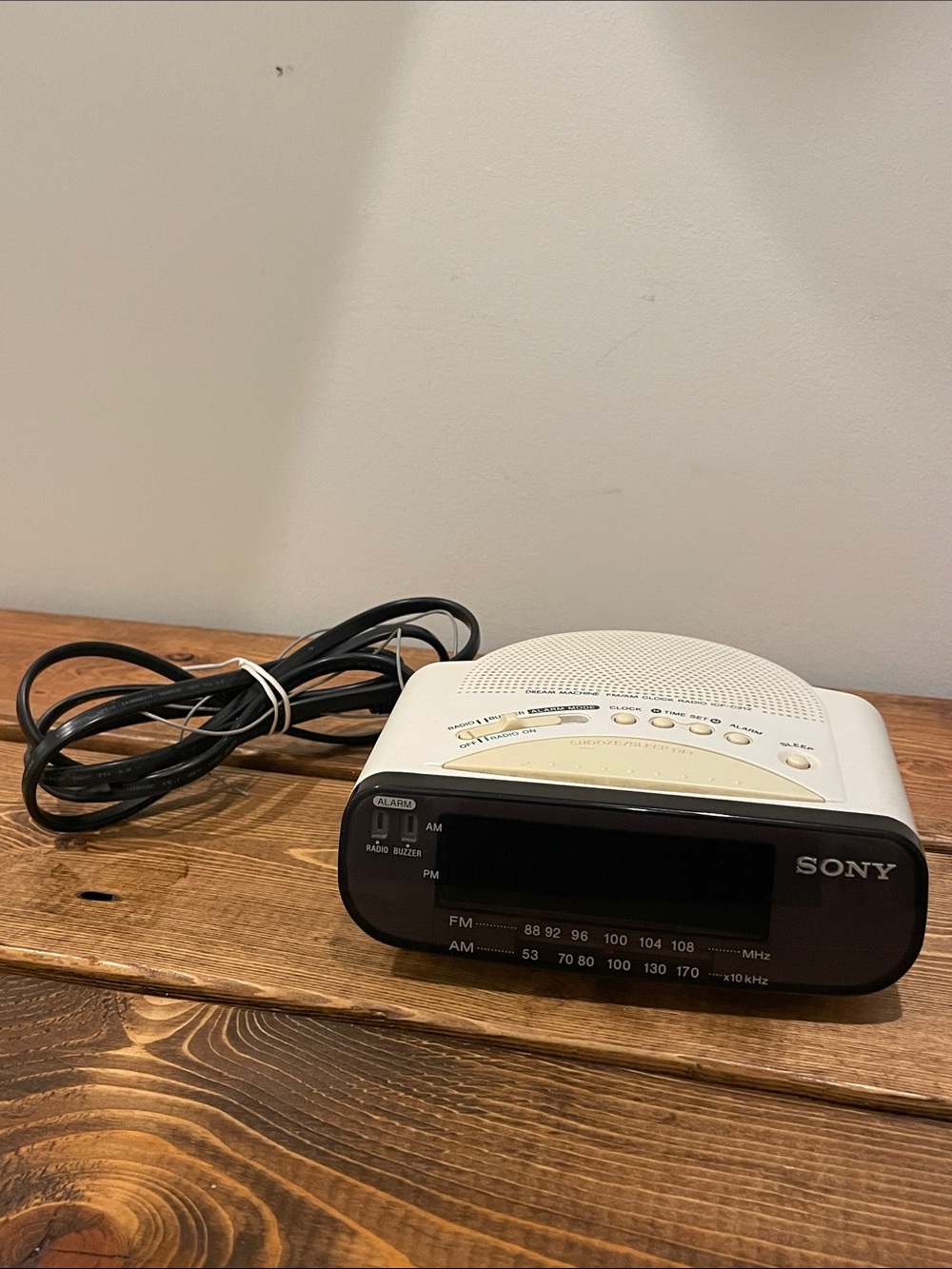 Vintage Sony Dream Machine ICF-C212 FM/AM Clock Radio LED Display Tested Working